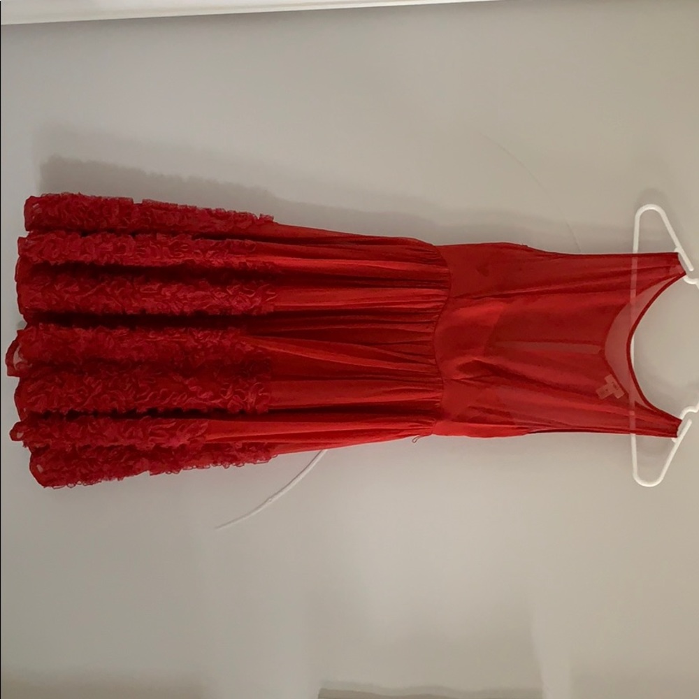 Gorgeous Anthro Red Dress- perfect for holidays